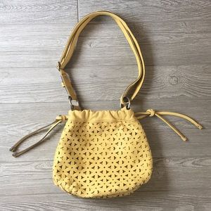 Yellow Leather Fossil Bag